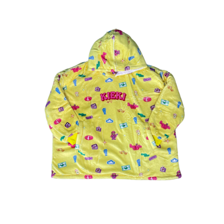 Snuggle Club Hooded Blanket Yellow - Adults