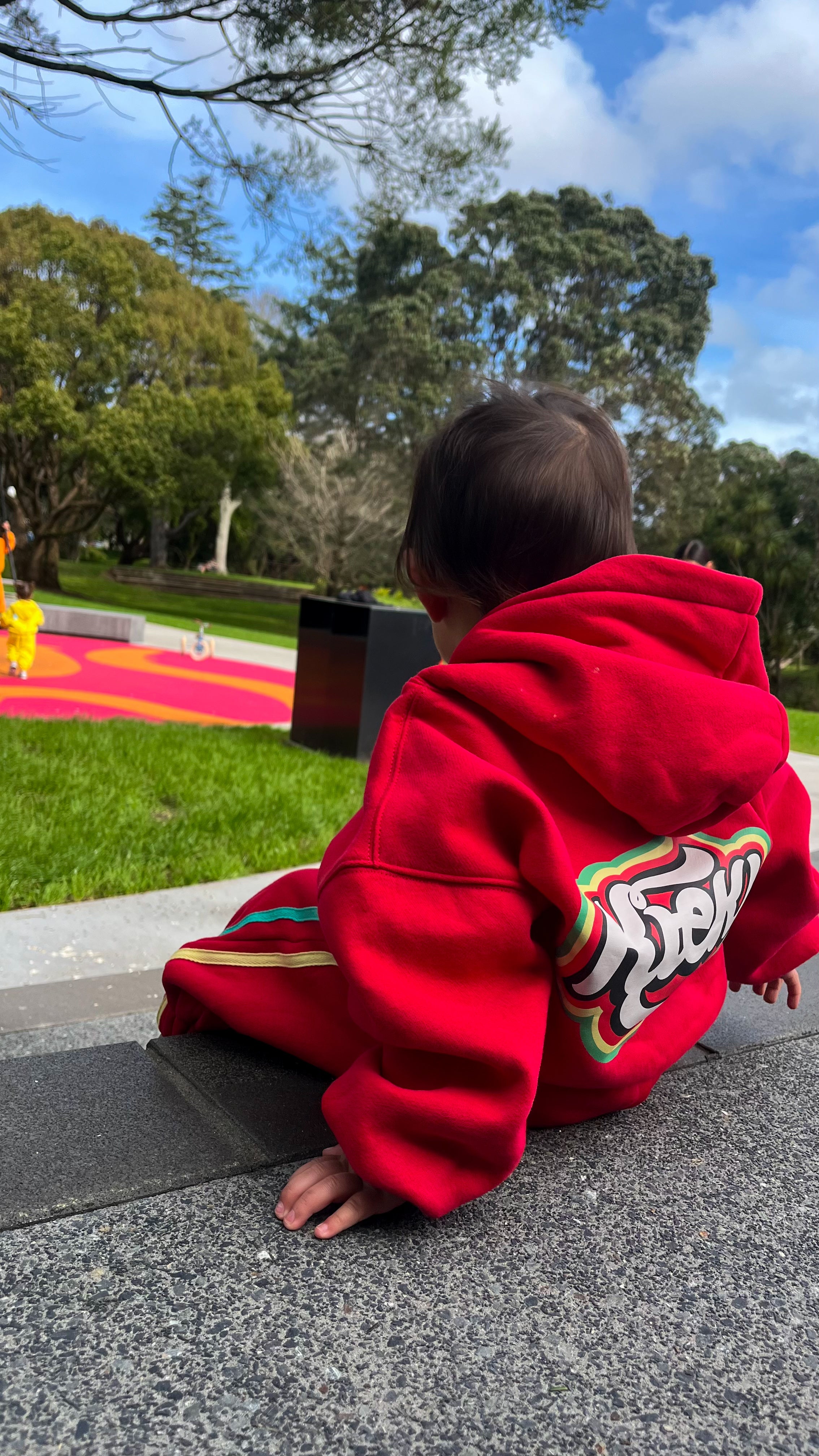 RIOT RED - Red SET // Oversized Tracksuit