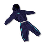 Candy Crush Navy & Baby Blue  Oversized Tracksuit