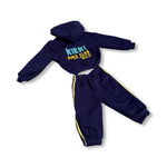 Candy Crush Navy & Baby Blue  Oversized Tracksuit