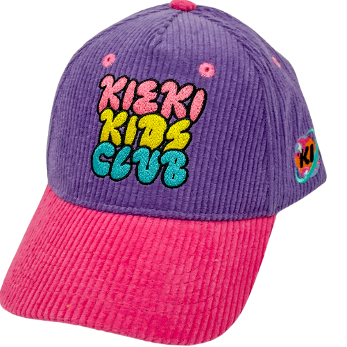 Corduroy Kids Hat - Purple/Pink