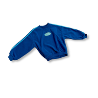 Retro Fleece Crew - Blue