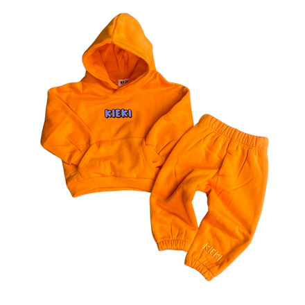 Orange sweatsuit kids best sale