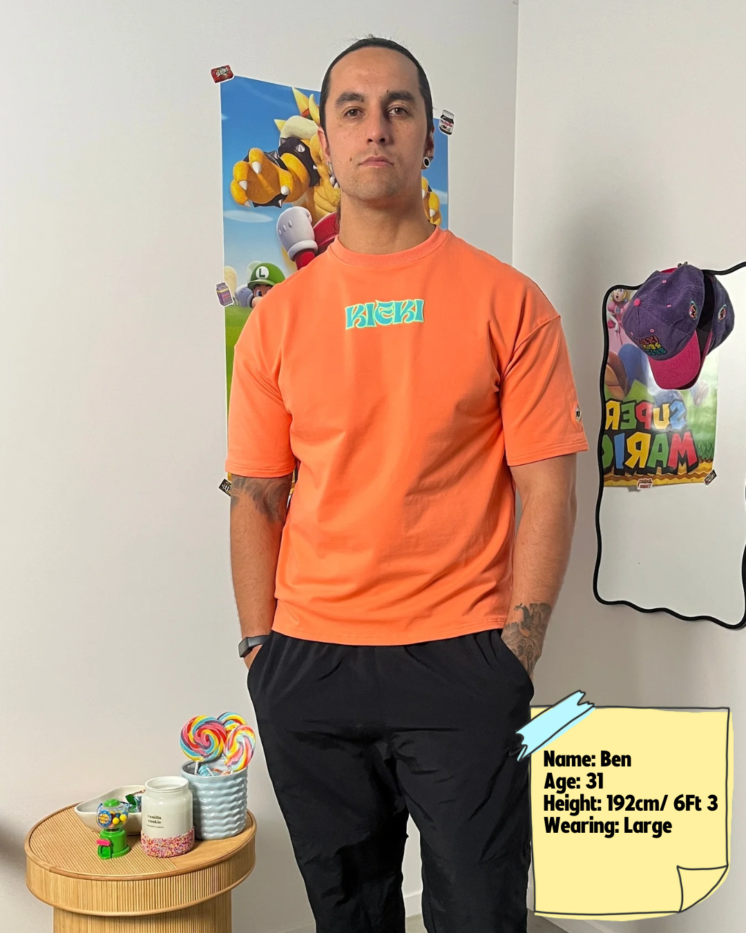 Candy Crush Tshirt - Peach/Orange - Adults