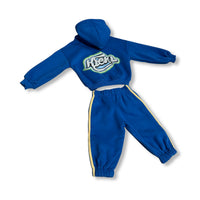 CODE BLUE - Dark Blue SET  Oversized Tracksuit