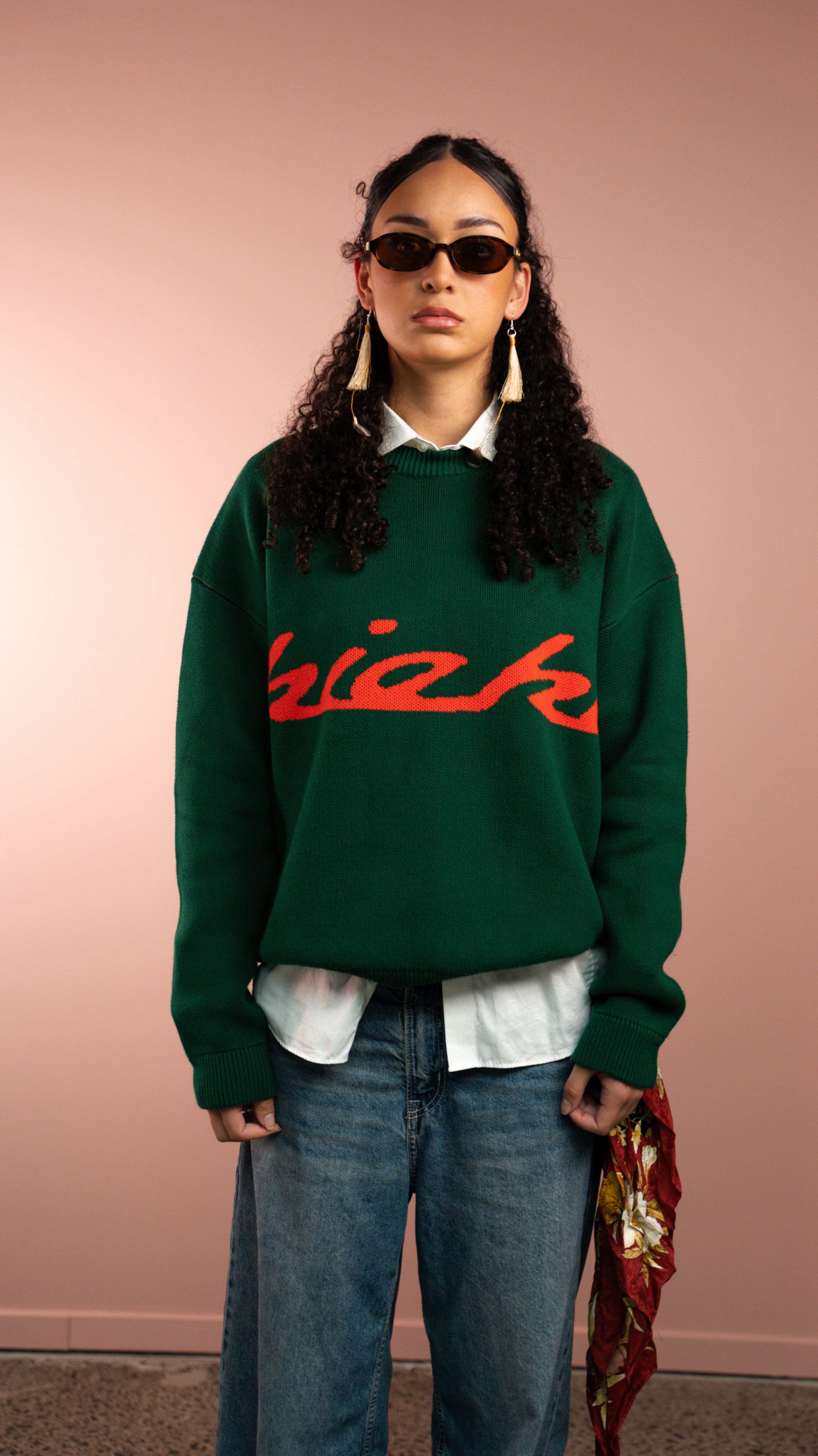 Adult Forest Green Knit