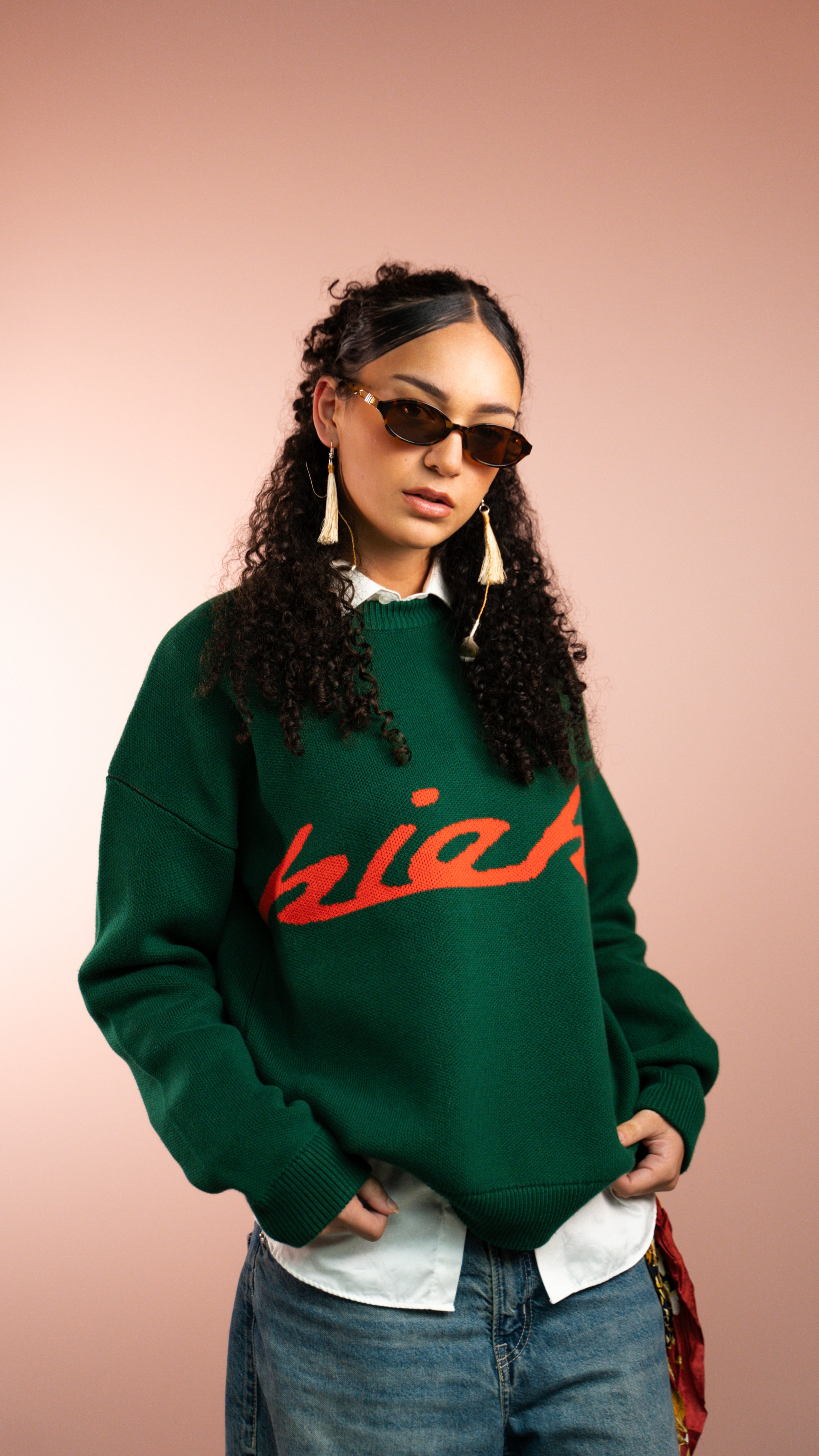Adult Forest Green Knit