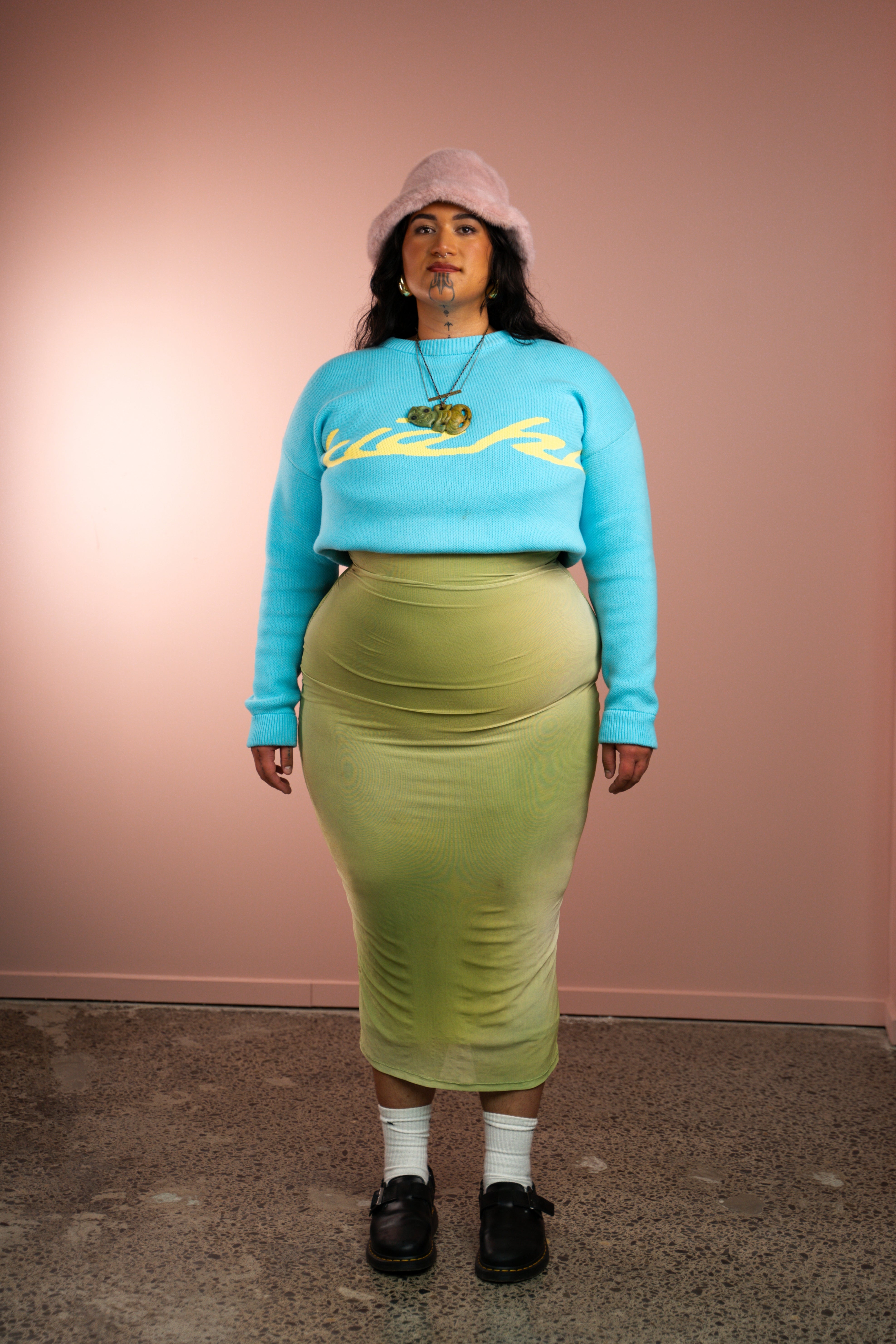 Adult Blue Knit