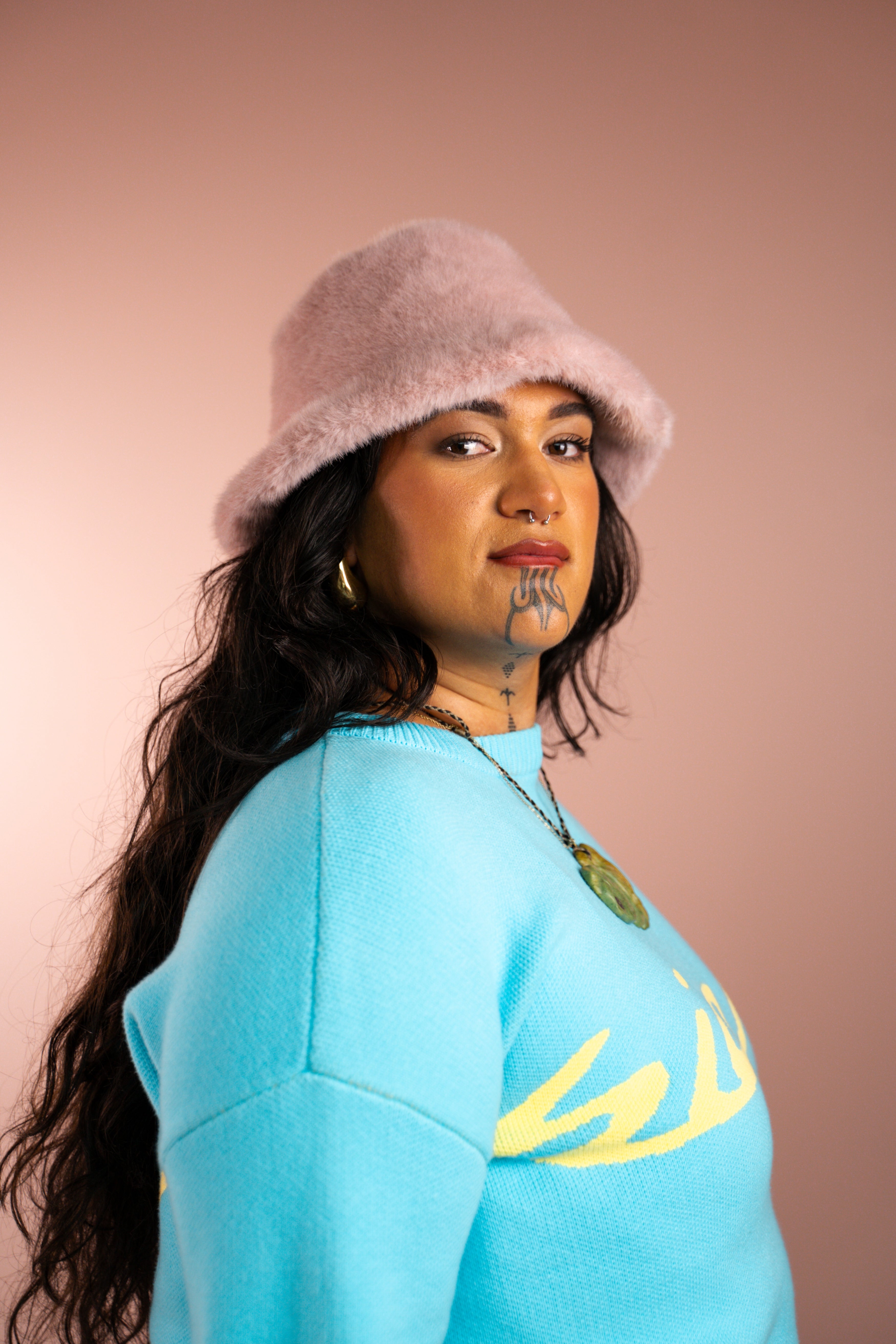 Adult Blue Knit