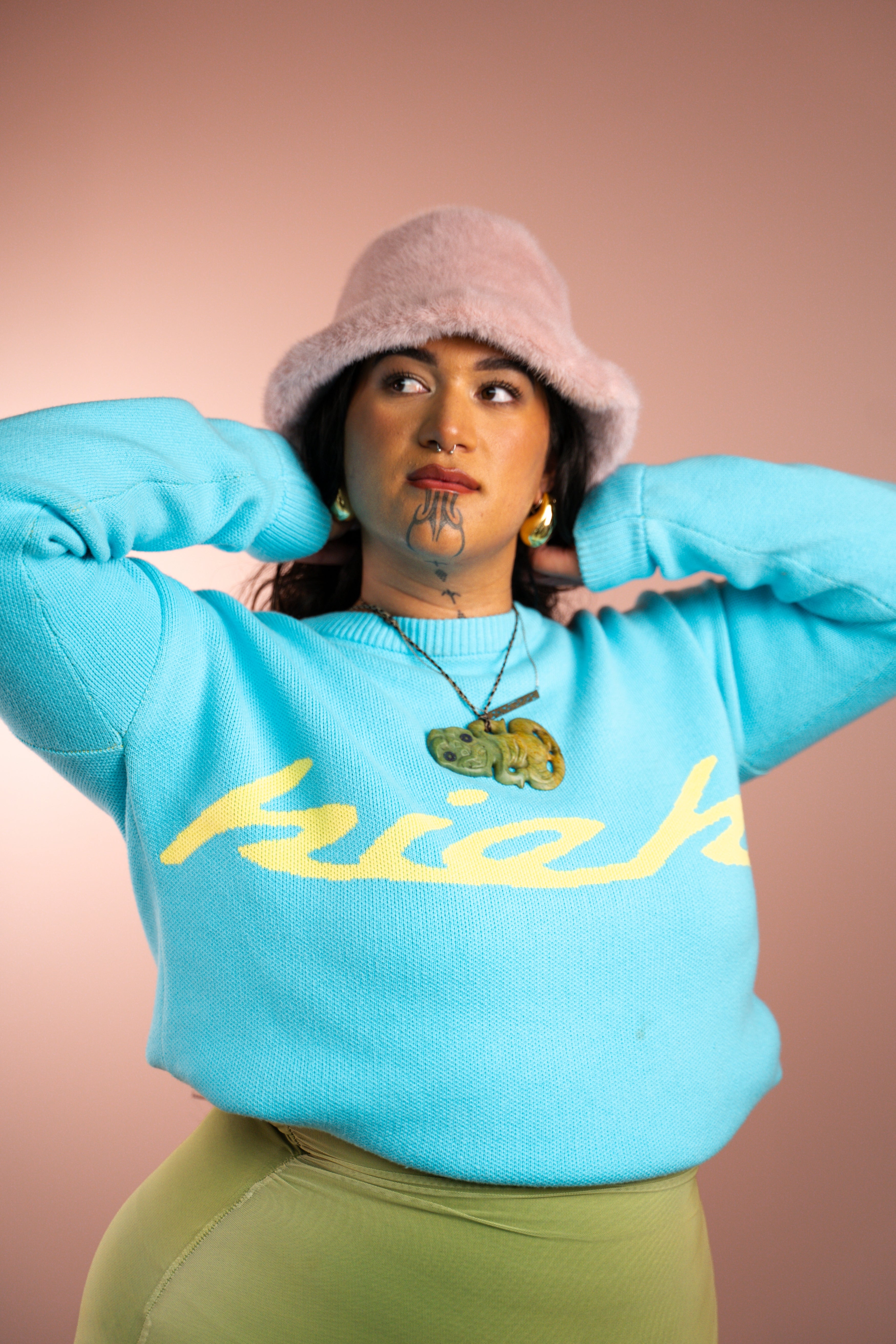 Adult Blue Knit