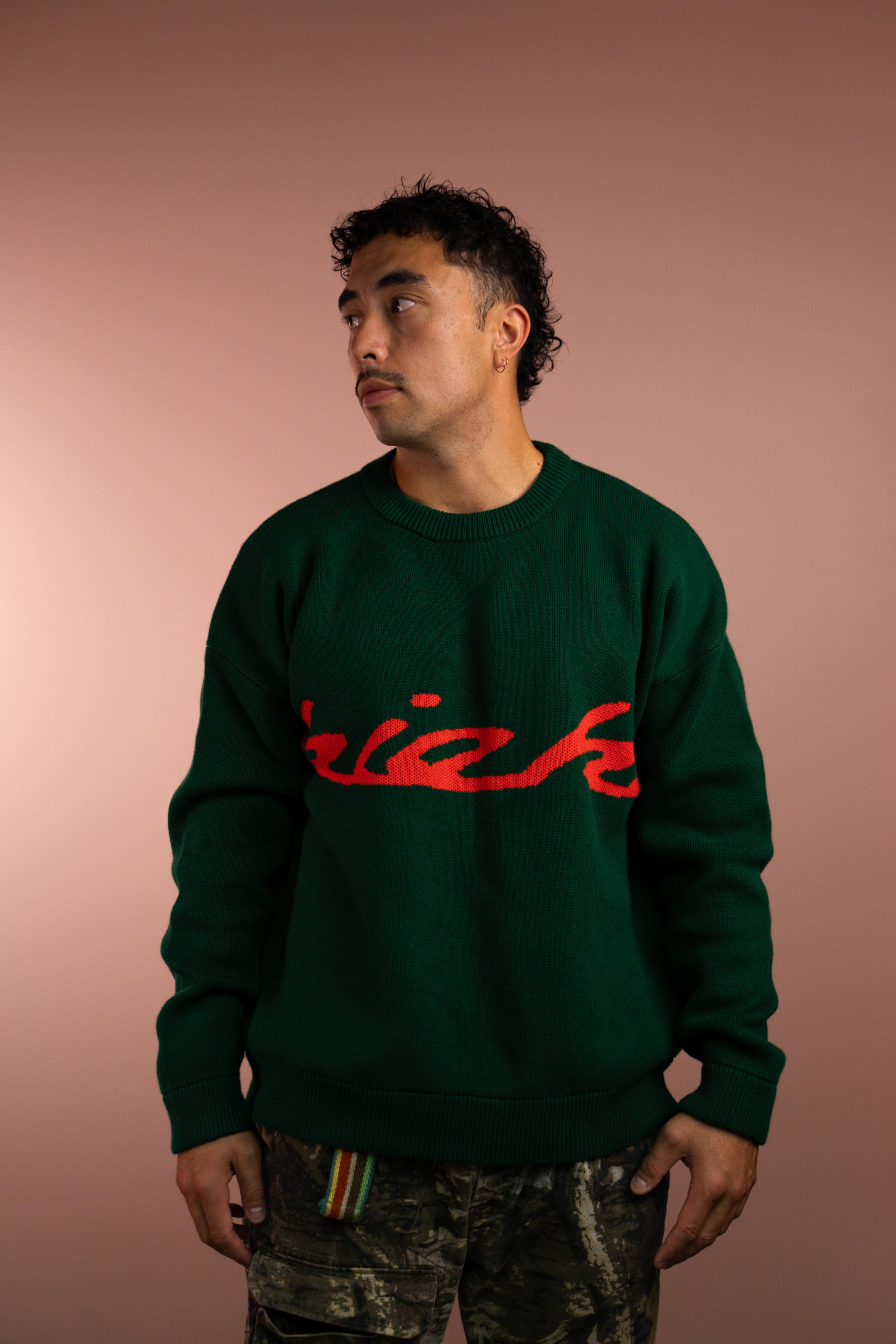 Adult Forest Green Knit