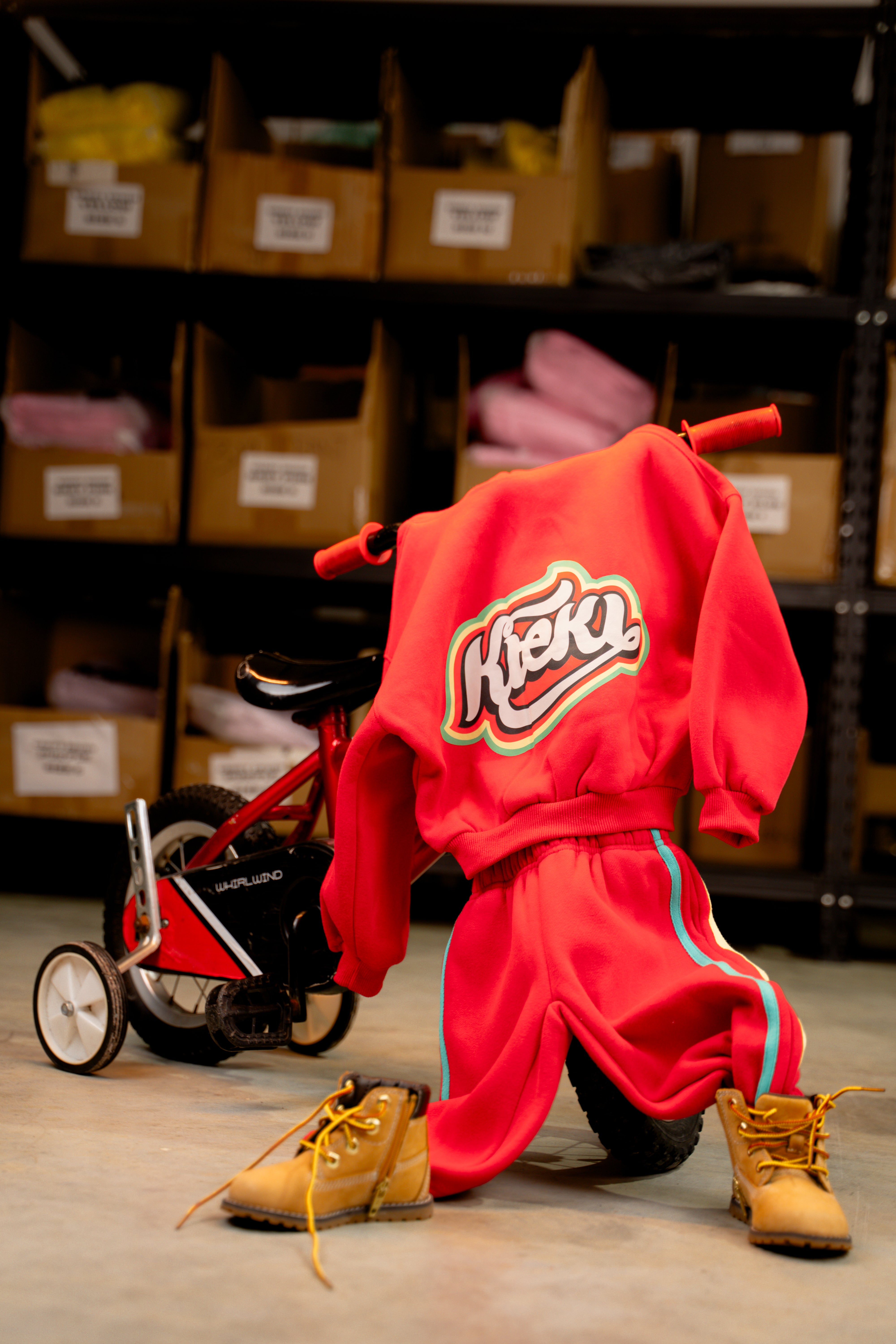 RIOT RED - Red SET // Oversized Tracksuit