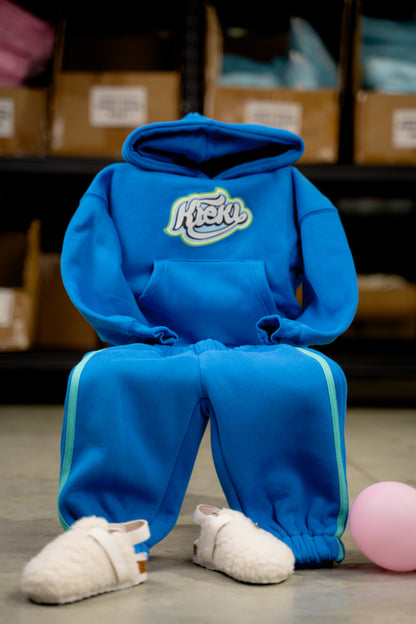 CODE BLUE - Dark Blue SET // Oversized Tracksuit
