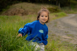 Retro Fleece Crew - Blue