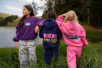 Retro Fleece Crew - Purple