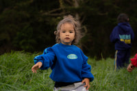 Retro Fleece Crew - Blue