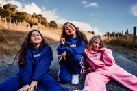 Candy Crush Navy & Baby Blue  Oversized Tracksuit