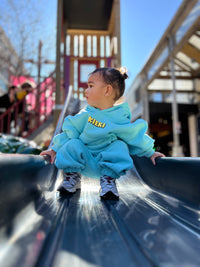 Candy Crush V2 Baby Blue SET  Oversized Tracksuit