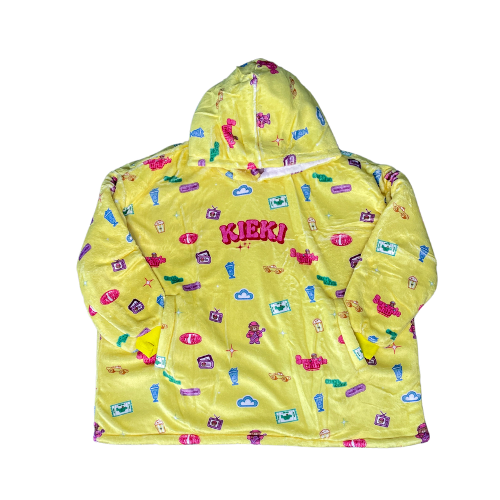 Snuggle Club Hooded Blanket Yellow - Adults